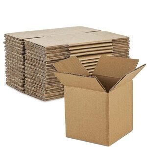 JIA INDUSTRIES Corrugated Square Box Packaging Material, 5x5x5 Inch-Pack of 50 Boxes